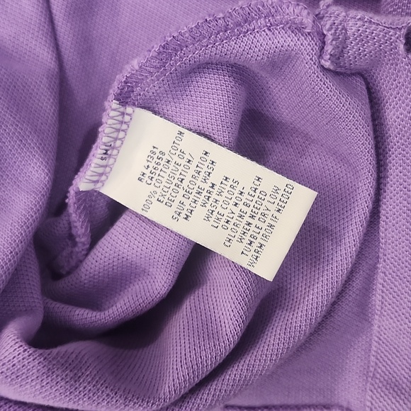 Polo Ralph Lauren Purple Polo Shirt with Green Logo S - Picture 8 of 9